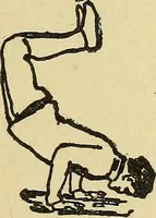 An illustration from How to, a book of tumbling, tricks, pyramids and games; (1899)