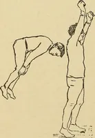 An illustration from How to, a book of tumbling, tricks, pyramids and games; (1899)
