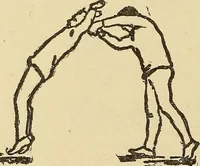 An illustration from How to, a book of tumbling, tricks, pyramids and games; (1899)