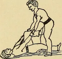 An illustration from How to, a book of tumbling, tricks, pyramids and games; (1899)