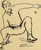 An illustration from How to, a book of tumbling, tricks, pyramids and games; (1899)