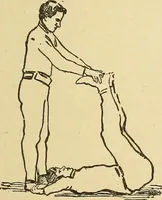 An illustration from How to, a book of tumbling, tricks, pyramids and games; (1899)
