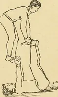 An illustration from How to, a book of tumbling, tricks, pyramids and games; (1899)