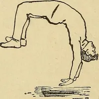 An illustration from How to, a book of tumbling, tricks, pyramids and games; (1899)