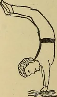 An illustration from How to, a book of tumbling, tricks, pyramids and games; (1899)