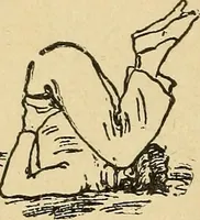 An illustration from How to, a book of tumbling, tricks, pyramids and games; (1899)