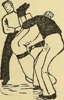 An illustration from How to, a book of tumbling, tricks, pyramids and games; (1899)