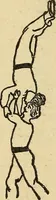 An illustration from How to, a book of tumbling, tricks, pyramids and games; (1899)