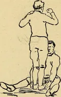 An illustration from How to, a book of tumbling, tricks, pyramids and games; (1899)