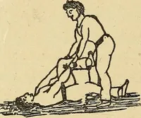 An illustration from How to, a book of tumbling, tricks, pyramids and games; (1899)