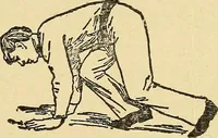 An illustration from How to, a book of tumbling, tricks, pyramids and games; (1899)