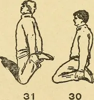 An illustration from How to, a book of tumbling, tricks, pyramids and games; (1899)