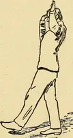 An illustration from How to, a book of tumbling, tricks, pyramids and games; (1899)