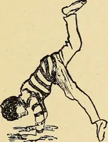 An illustration from How to, a book of tumbling, tricks, pyramids and games; (1899)