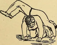 An illustration from How to, a book of tumbling, tricks, pyramids and games; (1899)