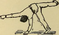 An illustration from How to, a book of tumbling, tricks, pyramids and games; (1899)