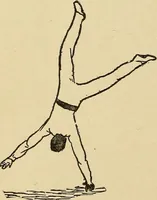 An illustration from How to, a book of tumbling, tricks, pyramids and games; (1899)