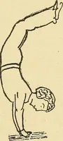 An illustration from How to, a book of tumbling, tricks, pyramids and games; (1899)