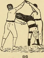 An illustration from How to, a book of tumbling, tricks, pyramids and games; (1899)