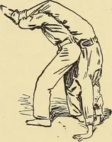 An illustration from How to, a book of tumbling, tricks, pyramids and games; (1899)