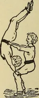 An illustration from How to, a book of tumbling, tricks, pyramids and games; (1899)