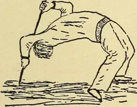 An illustration from How to, a book of tumbling, tricks, pyramids and games; (1899)