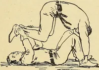An illustration from How to, a book of tumbling, tricks, pyramids and games; (1899)