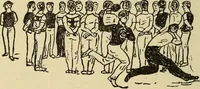An illustration from How to, a book of tumbling, tricks, pyramids and games; (1899)