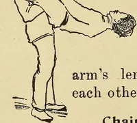 An illustration from How to, a book of tumbling, tricks, pyramids and games; (1899)