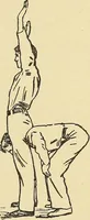 An illustration from How to, a book of tumbling, tricks, pyramids and games; (1899)