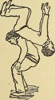 An illustration from How to, a book of tumbling, tricks, pyramids and games; (1899)