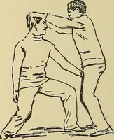 An illustration from How to, a book of tumbling, tricks, pyramids and games; (1899)