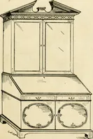 An illustration from How to know period styles in furniture; a brief history of furniture from the days of ancient Egypt to the present time, illustrated with over 300 typical examples and a brief description of each period (1913)