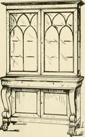 An illustration from How to know period styles in furniture; a brief history of furniture from the days of ancient Egypt to the present time, illustrated with over 300 typical examples and a brief description of each period (1913)