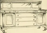 An illustration from How to know period styles in furniture; a brief history of furniture from the days of ancient Egypt to the present time, illustrated with over 300 typical examples and a brief description of each period (1913)