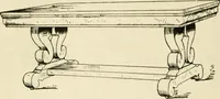 An illustration from How to know period styles in furniture; a brief history of furniture from the days of ancient Egypt to the present time, illustrated with over 300 typical examples and a brief description of each period (1913)