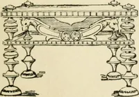 An illustration from How to know period styles in furniture; a brief history of furniture from the days of ancient Egypt to the present time, illustrated with over 300 typical examples and a brief description of each period (1913)