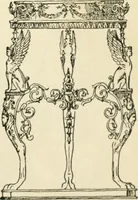 An illustration from How to know period styles in furniture; a brief history of furniture from the days of ancient Egypt to the present time, illustrated with over 300 typical examples and a brief description of each period (1913)