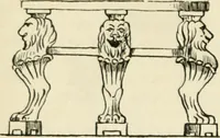 An illustration from How to know period styles in furniture; a brief history of furniture from the days of ancient Egypt to the present time, illustrated with over 300 typical examples and a brief description of each period (1913)