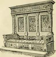 An illustration from How to know period styles in furniture; a brief history of furniture from the days of ancient Egypt to the present time, illustrated with over 300 typical examples and a brief description of each period (1913)