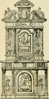 An illustration from How to know period styles in furniture; a brief history of furniture from the days of ancient Egypt to the present time, illustrated with over 300 typical examples and a brief description of each period (1913)