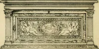 An illustration from How to know period styles in furniture; a brief history of furniture from the days of ancient Egypt to the present time, illustrated with over 300 typical examples and a brief description of each period (1913)