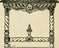 An illustration from How to know period styles in furniture; a brief history of furniture from the days of ancient Egypt to the present time, illustrated with over 300 typical examples and a brief description of each period (1913)