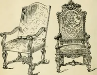An illustration from How to know period styles in furniture; a brief history of furniture from the days of ancient Egypt to the present time, illustrated with over 300 typical examples and a brief description of each period (1913)