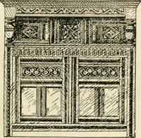 An illustration from How to know period styles in furniture; a brief history of furniture from the days of ancient Egypt to the present time, illustrated with over 300 typical examples and a brief description of each period (1913)