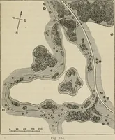 An illustration from How to lay out a garden : intended as a general guide in choosing, forming, or improving an estate, (from a quarter of an acre to a hundred acres in extent) with reference to both design and execution (1860)