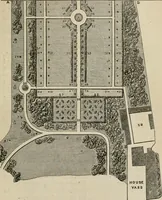 An illustration from How to lay out a garden : intended as a general guide in choosing, forming, or improving an estate, (from a quarter of an acre to a hundred acres in extent) with reference to both design and execution (1860)