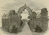 An illustration from How to lay out a garden : intended as a general guide in choosing, forming, or improving an estate, (from a quarter of an acre to a hundred acres in extent) with reference to both design and execution (1860)