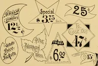 Picture 27 of 30 from How to make effective show-cards, off hand card writing and pen lettering by a new and simple method with fifty-six original cuts; (1898), leaf 120