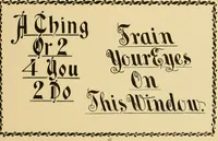 Picture 7 of 30 from How to make effective show-cards, off hand card writing and pen lettering by a new and simple method with fifty-six original cuts; (1898), leaf 72